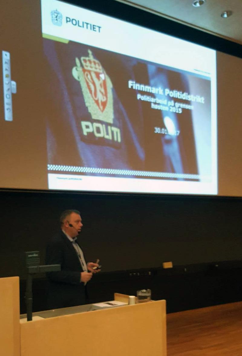 Morten Daae fra Finnmark politidistrikt snakket om situasjonen på Storskog i fjor.